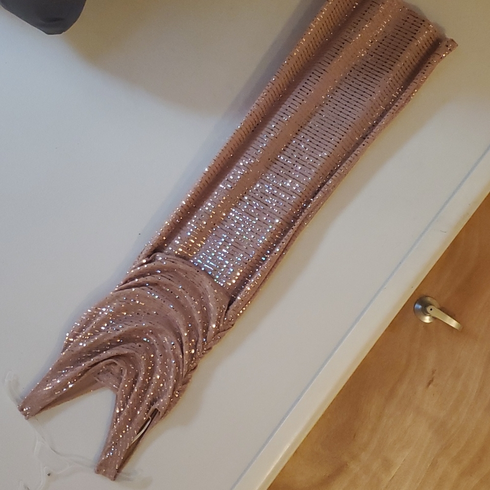 Rose gold long dress